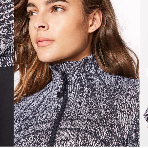 Rare Lululemon define Luon Jacket Twill Black White zip up - Picture 6 of 9